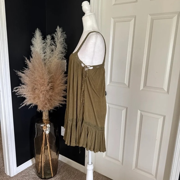 Free People Sweet Thing Tunic Dress Moss
 Size Medium - Picture 9 of 12